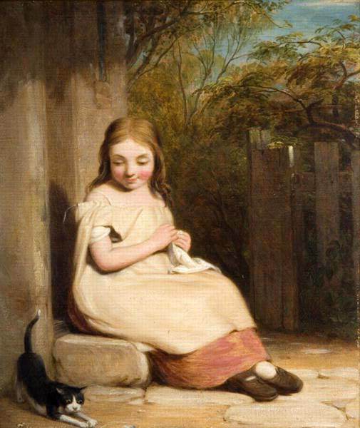 Girl with a Kitten 